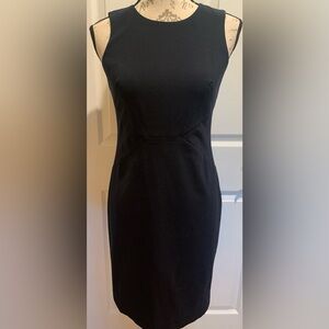 Ann Taylor Black Sleeveless Fully Lined Sheath Dress Size 2 Petite